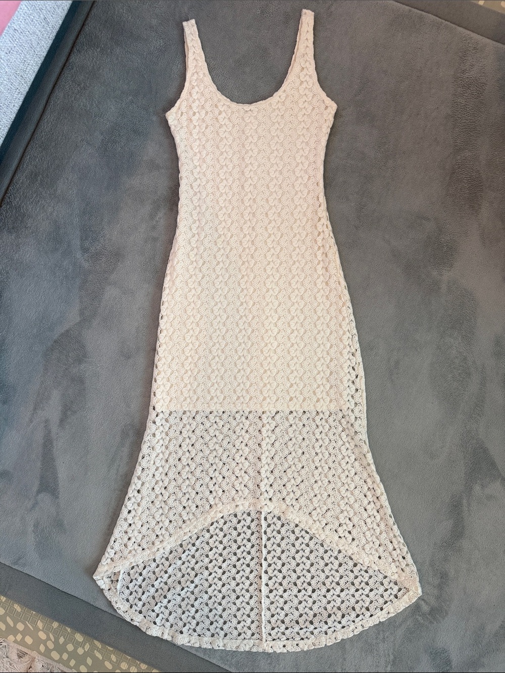 Sleeveless Knit Maxi Dress in Cream